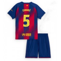 Barcelona Pau Cubarsi #5 Domáci Detský futbalový dres 2025-26 Krátky Rukáv (+ trenírky)